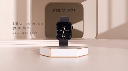 New COLMI P71: Voice Calling & Health Monitoring Smartwatch for Men and Women - Now with Smart Notifications, Voice Assistant, and IP68 Waterproof Features!
